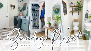 SUNDAY RESET // DECLUTTER AND ORGANIZE WITH ME // WEEKLY CLEAN WITH ME // CHARLOTTE GROVE FARMHOUSE