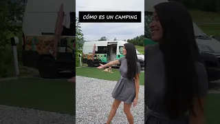 💁‍♀️Así es un CAMPING | Viajando en Furgoneta Camper #shorts #vanlife #camper #van