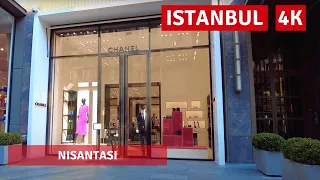 Istanbul 2022 23 Feb Nisantasi Neighbourhood Walking Tour|4k UHD 60fps