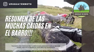 MUCHAS CAIDAS en el Barro en mi Honda XRE 300 y Kawasaki KLR 650 - Hard Enduro - Uruguay en Moto