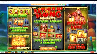 Return Of Kong Megaways KONGTASTIC Win! Up To x36 Multiplier!