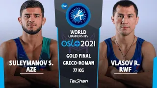 GOLD GR - 77 kg: S. SULEYMANOV (AZE) v. R. VLASOV (RWF)