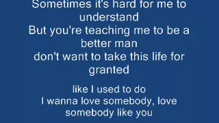 I Wanna Love Somebody Like You - Keith Urban Lyrics