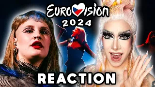 Aiko - Pedestal (LIVE) | Czechia 🇨🇿 | Reacting to Eurovision 2024