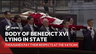 Funeral of Benedict XVI: Body of Pope Emeritus lying in state in St. Peter’s Basilica at the Vatican