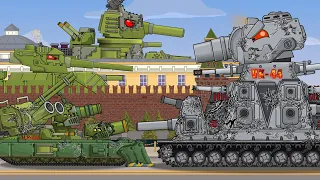 Destroy VK-44 at any cost. Attack on the Kremlin. CArtoons about tanks