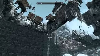 Skyrim GLITCH Secret Chests in Windhelm - Fall through the floor!