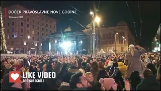 Doček Pravoslavne Nove Godine u Beogradu VATROMET  2023  HD Video (1080p)