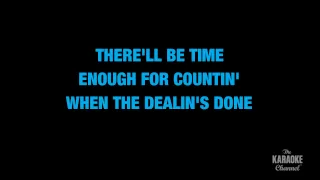 The Gambler in the Style of "Kenny Rogers" karaoke video with lyrics (no lead vocal)