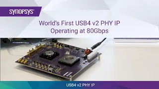 World’s First USB4 v2 PHY IP Operating at 80Gbps at DesignCon 2024 | Synopsys