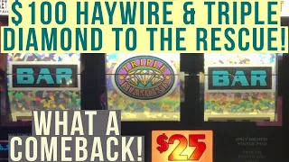 Old School Slots Presents $100 Haywire $25 Double Diamond Deluxe & Triple Diamond $20 Triple Double💎