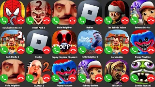 Death Park 2,Roblox,Hello Neighbor,Hello Neighbor 2,Subway Surfers,The Baby in Yellow,Poppy Playtime