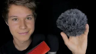 ASMR Brushing and Scratching the microphones