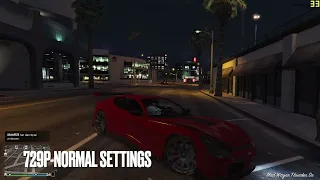 GTA V   i7 7500U + 940MX   FPS TEST   720P