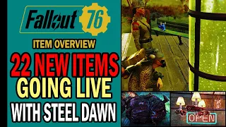 22 NEW FREE ITEMS Live with the Fallout 76 Steel Dawn DLC | Item Overview