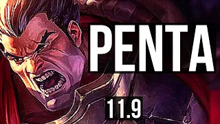 DARIUS vs ORNN (TOP) | Penta, 17/2/4, 6 solo kills, Legendary, 300+ games | BR Master | v11.9