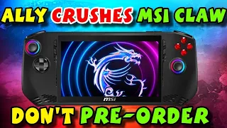 MSI Claw Gets Crushed By Rog Ally In Performance - Don't Be So Quick To Pre-Order - Explained