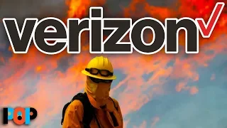 Verizon THROTTLED Cell Data For First Responders Fighting WILDFIRES