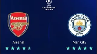 Arsenal vs Manchester City || UEFA Champions League || @Etihad Stadium