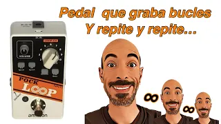 Looper pedal Pock Loop Ammoon para guitarra, graba y reproduce bucles | Unboxing datos y prueba|