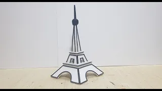 تعلم كيف تصنع مجسم برج ايفل Learn how to create a model of the Eiffel Tower