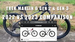 Trek Marlin 6 (2023 vs 2022|Gen 3 vs Gen 2) COMPARISON specs|Things you need to know | Trek Marlin 6