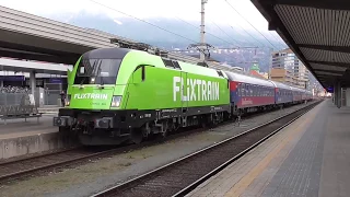Final 2017/2018 Alpen Express to Bludenz leaving Innsbruck Hbf