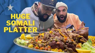 The Biggest Somali Food Platter - Damal Restaurant London