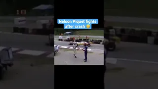 Nelson Piquet fights after crash… #shorts