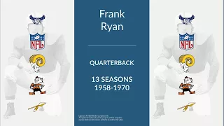 Frank Ryan: Football Quarterback