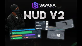 SAVANA SCRIPT || FIVEM HUD V2 SCRIPT || QB/ESX #hudv2 #fivem #fivemhud #hudscript