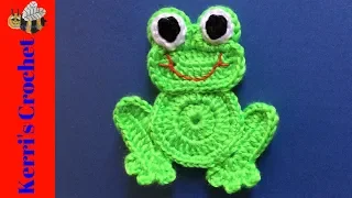 Crochet Frog Tutorial - How to make a Crochet Frog Applique