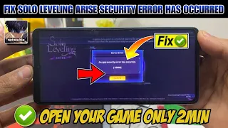 fix solo leveling arise An app security error has occurred 10009 | solo leveling arise error 10009