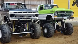 Wheel Standing Mega trucks pulling in Williamston NC at the DOME