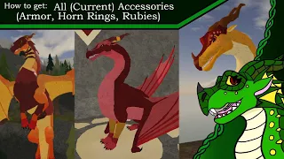 How to complete ALL quests in Roblox: Wings of Fire || (Horn Rings, Armor, and Ruby Embedments)