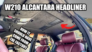 Mercedes W210 Alcantara Headliner: Why The Original Material Fails + Removal and Installation