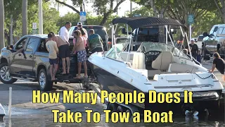 How Many People Does It Take!!! | Miami Boat Ramps | Wavy Boats | Broncos Guru