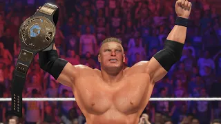 WWE 2k23 PS5 Brock Lesnar 03 vs The Rock Championship Match