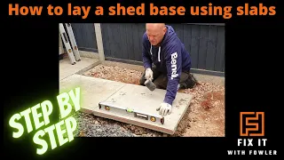 How to lay a shed base using paving slabs with simple to follow step by step instructions!