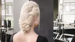 How to Create a Triangle Ponytail and Finish with a Fishtail Braid