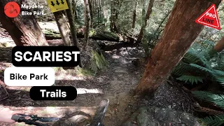 Maydena Bike park's hardest trails in the wet! | Oscar Kingston