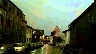 Unwetter, Sommergewitter, Blitze, Aachen, NRW, 09. Juni 2014