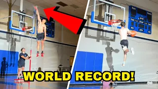 Isaiah Rivera Breaks Vertical Jump WORLD RECORD | My Best Dunk Session Yet!