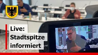 Live: Stadtspitze informiert