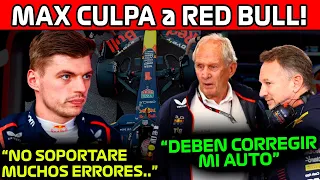 MAX PONE ULTIMATUM a RED BULL!! "DEBO TENER EL MEJOR AUTO o BUSCARE SALIR" GP MONACO 2024 F1 HOY