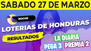 Sorteo 8PM Loto Honduras, La Diaria, Pega 3, Premia 2, Sábado 27 de Marzo del 2021 | Ganador 😱🤑💰💵