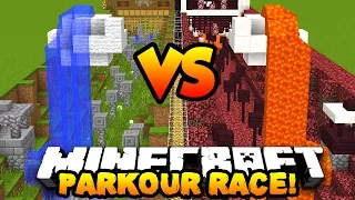 Minecraft PRESTONPLAYZ vs MRWOOFLESS PARKOUR! | Custom Parkour Map