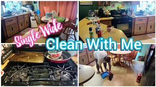 single wide mobile home living clean with me #cleaningmotivation #cleanwithme