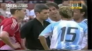 Lionel Messi First Red Card - Insane Debut for Argentina