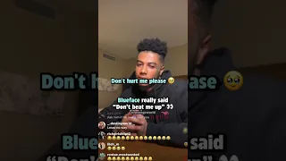 Blueface begs Chrisean Rock not to beat him up 👀 #shorts